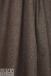 Italian dotted weave wool blend suiting - charcoal/orange