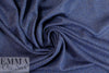 Italian heathered wool blend suiting - cobalt/charcoal 2.25 yd