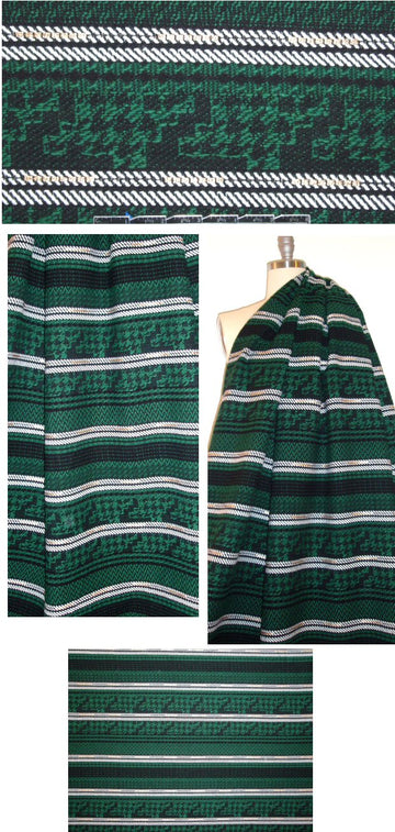 NY designer textured chevron stripe w/ metallic accents