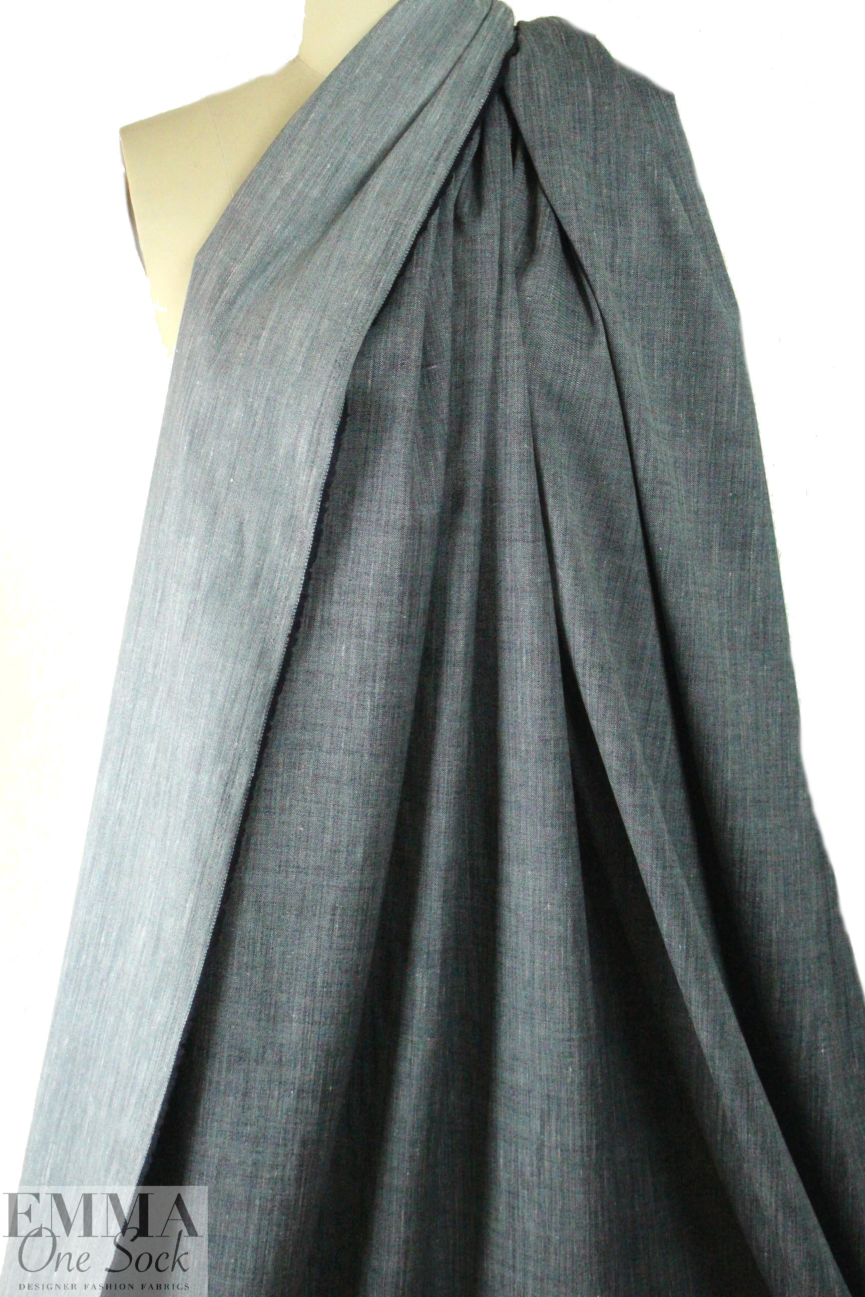 The0ry Italian blue wool blend stretch denim