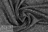 Italian black/white wool blend herringbone tweed suiting 1.625 yd