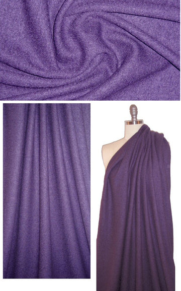 viscose/wool boucle knit suiting - mulberry 1.66 yd