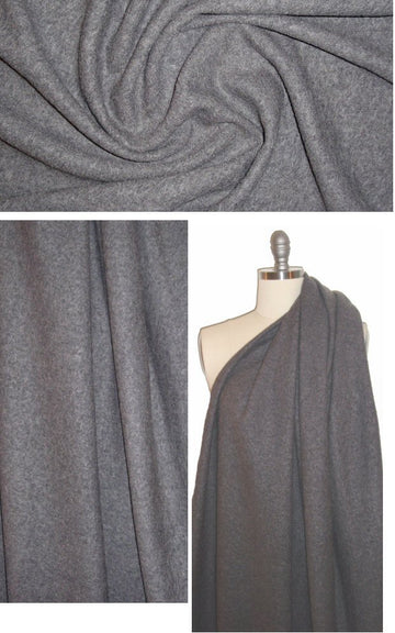 viscose/wool boucle knit suiting - charcoal 3 yd