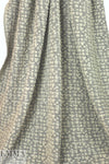 Italian light gray/natural dotted wool fleece knit 1.33 yd