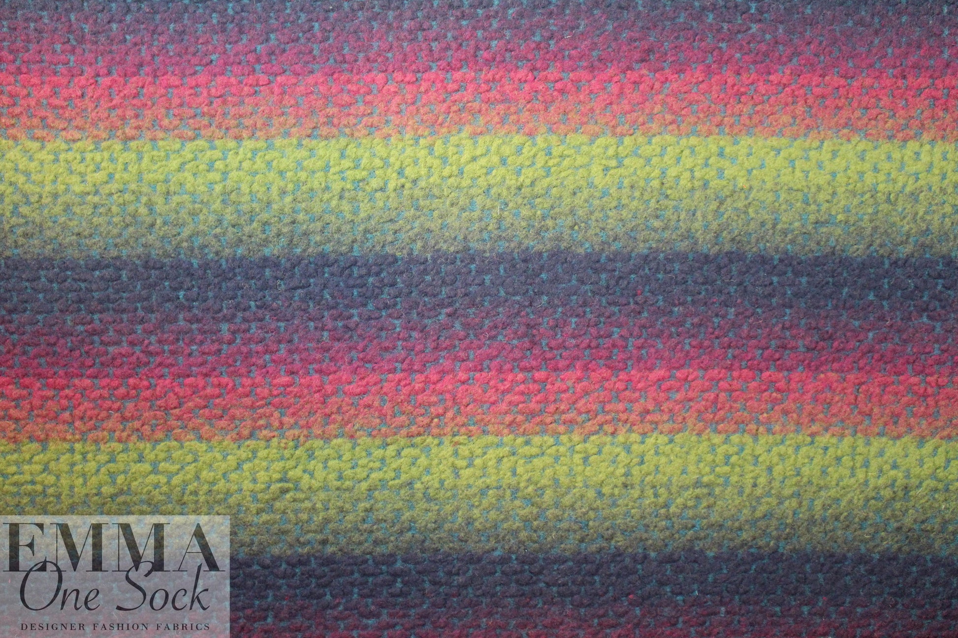 Italian ombre' dotted wool fleece knit