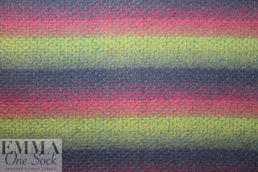 Italian ombre' dotted wool fleece knit 2.5 yd