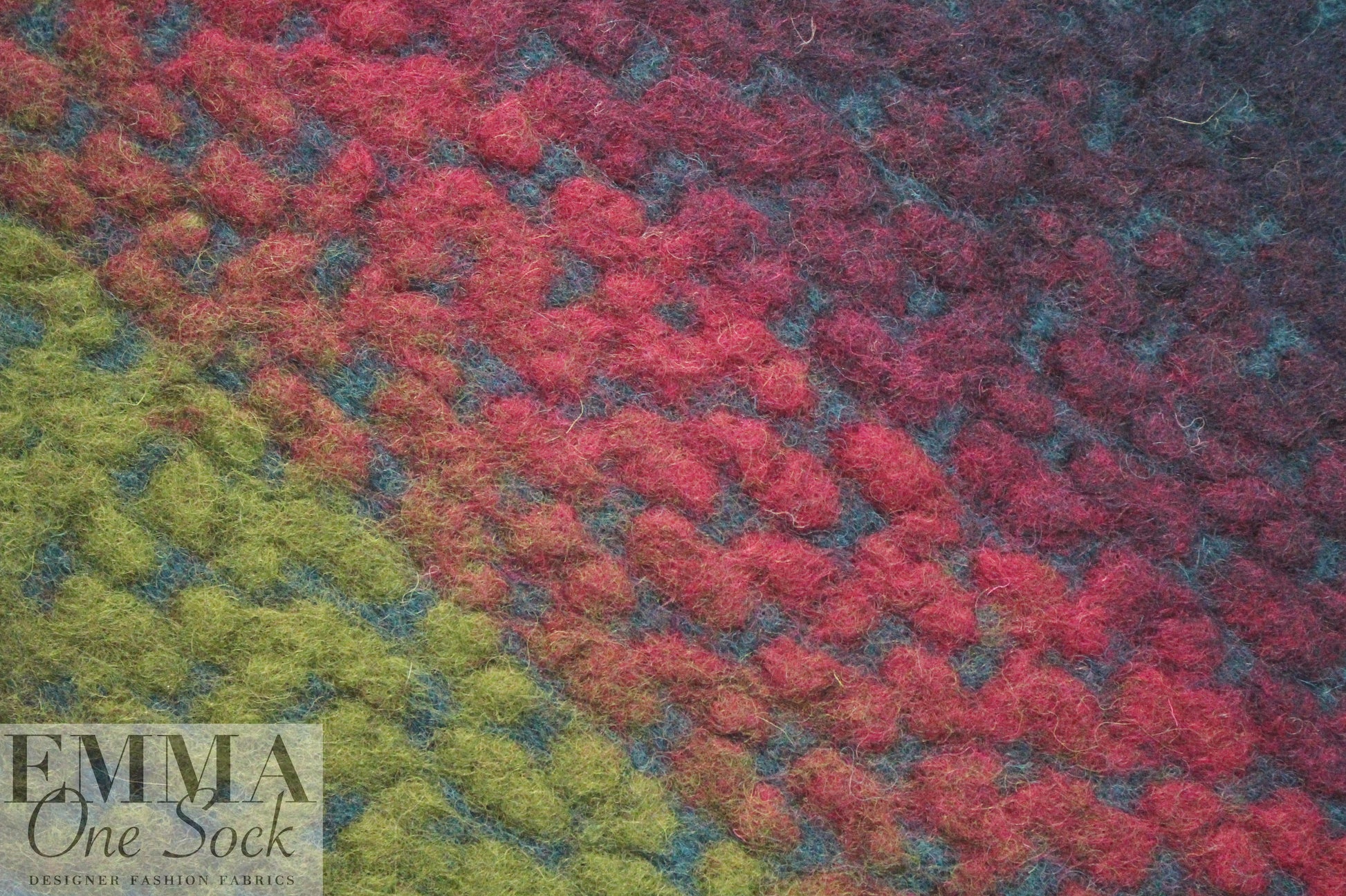 Italian ombre' dotted wool fleece knit 2.25 yd
