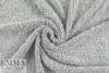 NY designer silvery-gray dot boucle' sweater knit