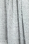 NY designer silvery-gray dot boucle' sweater knit