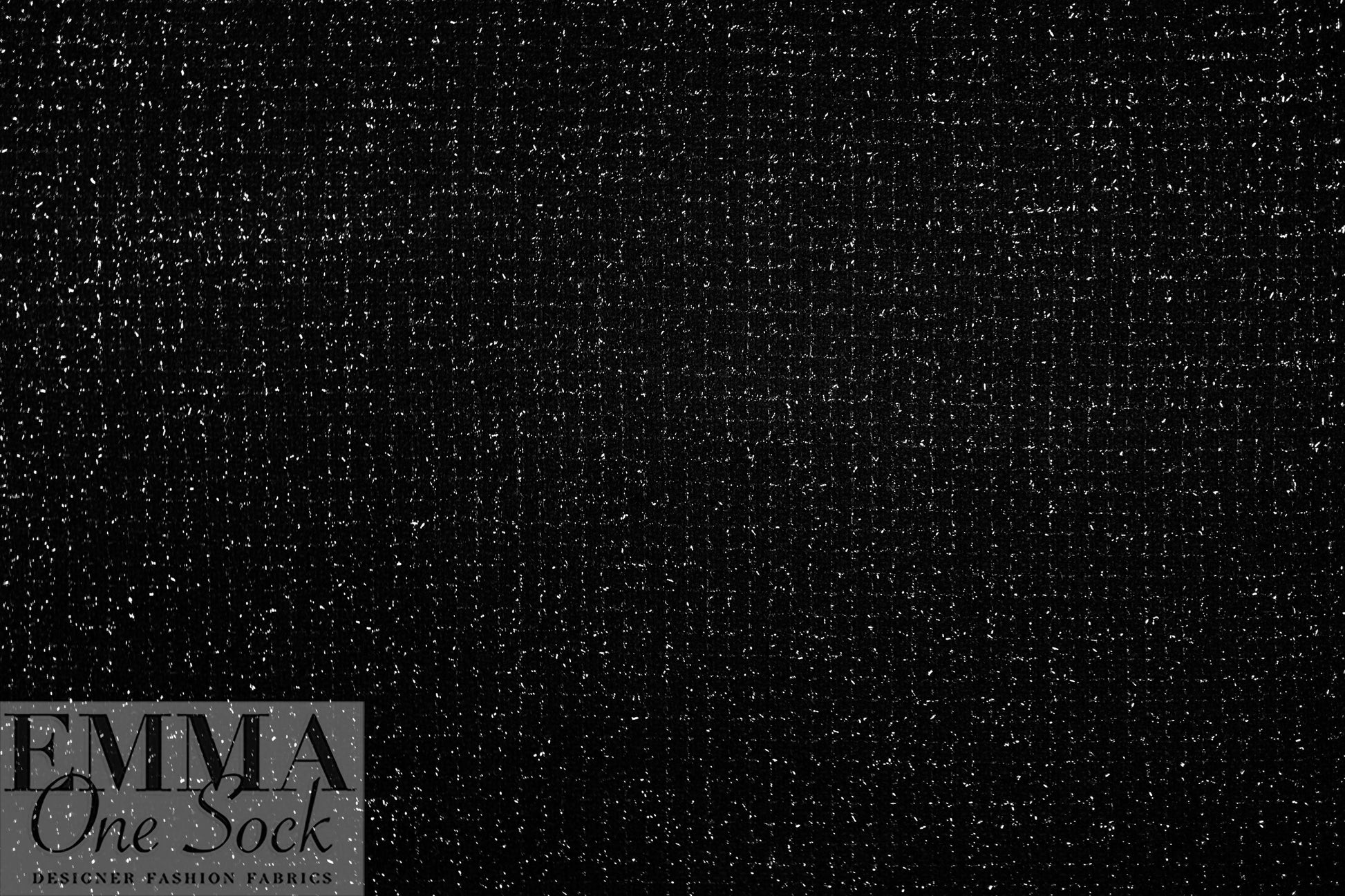 'Chanel-style' wool sparkle boucle' suiting - black 1.125 yds
