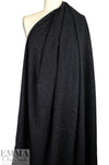 'Chanel-style' wool sparkle boucle' suiting - black 1.125 yds