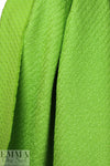 Italian fresh lime wool boucle' woven coating 2.375 yd