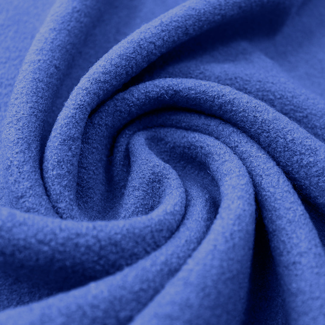 Italian boiled wool knit suiting/coating - bluebell 1.9 yds