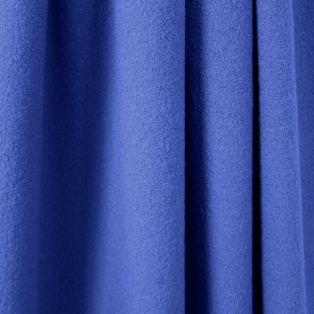 Italian boiled wool knit suiting/coating - bluebell .75 yds