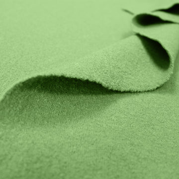 Italian boiled wool knit suiting/coating - kiwi .5 yds