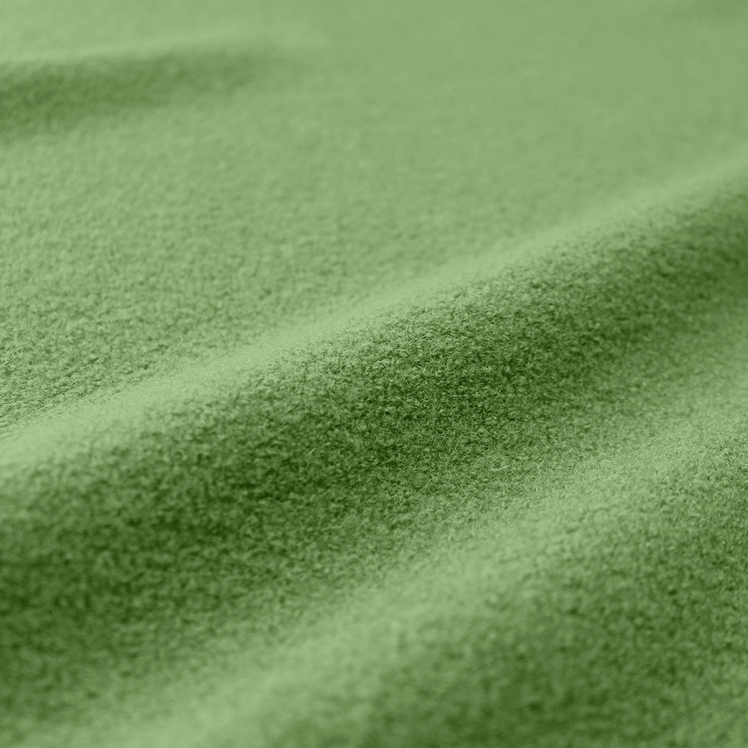 Italian boiled wool knit suiting/coating - kiwi 1.5 yds