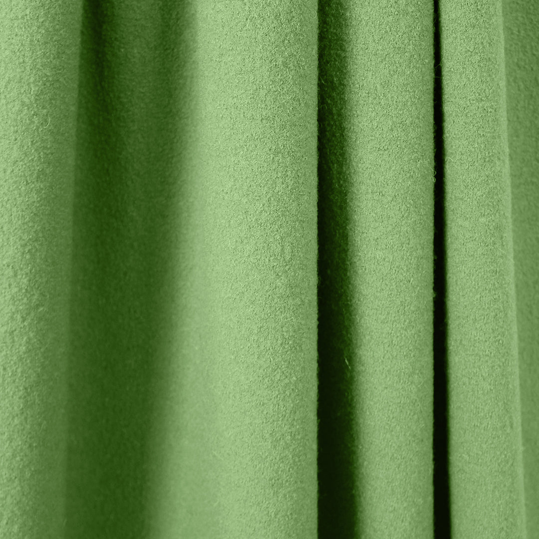 Italian boiled wool knit suiting/coating - kiwi 1.5 yds
