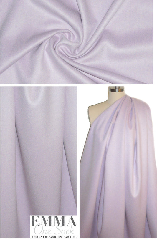 wool/angora/cashmere blend doublecloth - lavender 2.25 yd