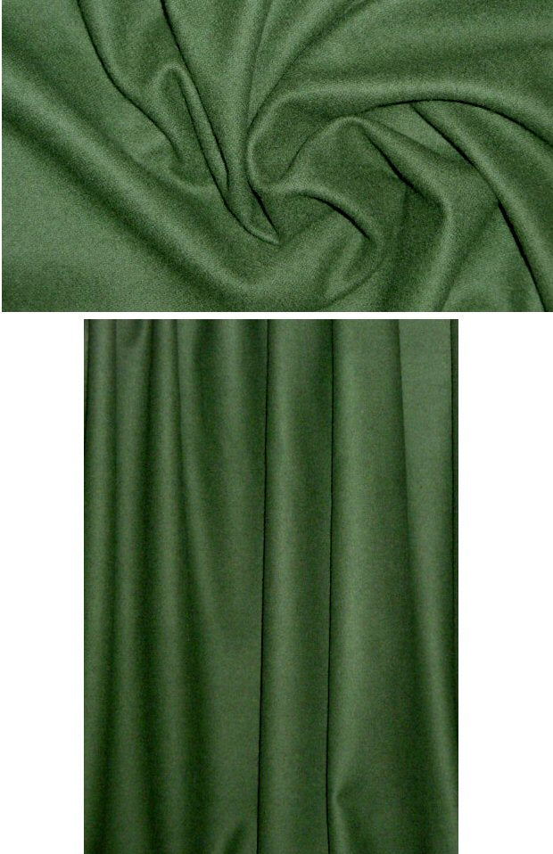 Italian virgin wool/cashmere woven - forest
