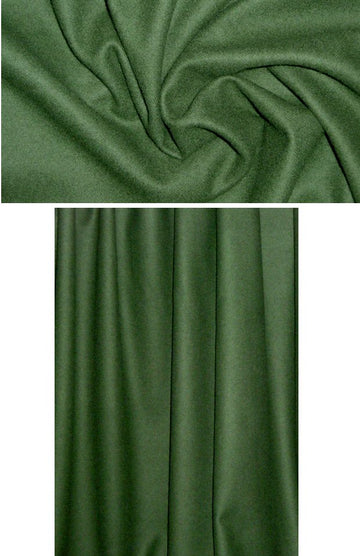 Italian virgin wool/cashmere woven - forest 1 yard
