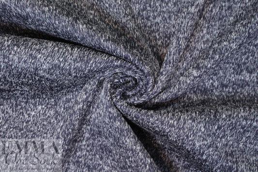famous designer wool/cashmere doublecloth - navy/white 2.125 yd