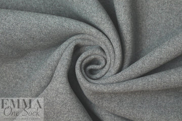 famous designer wool/cashmere doublecloth - gray melange