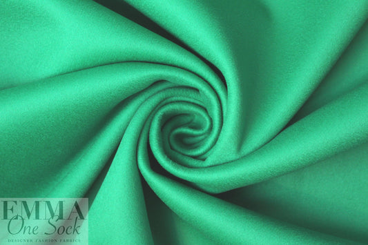 famous designer wool/cashmere doublecloth - ming green