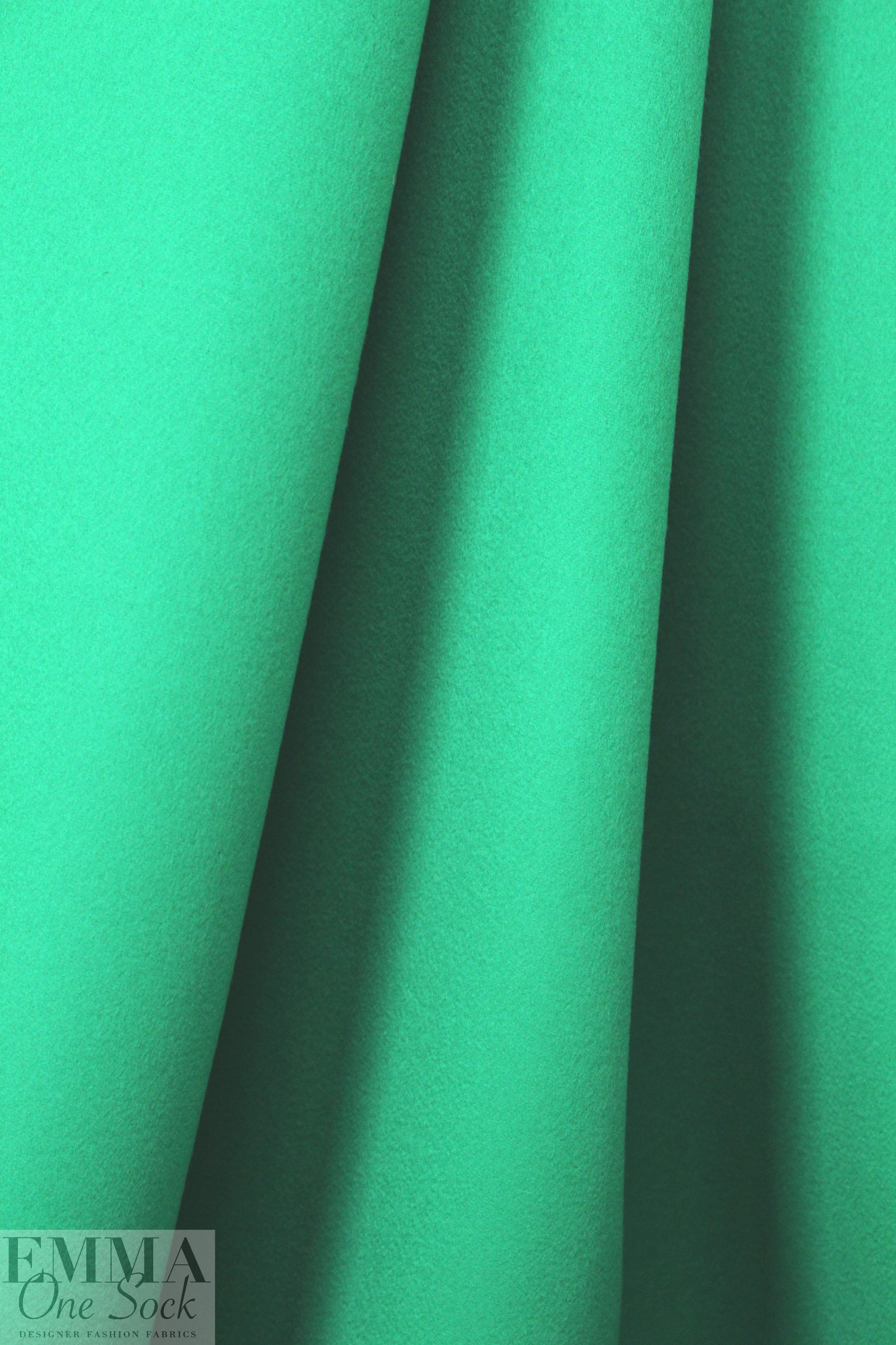 famous designer wool/cashmere doublecloth - ming green 2.5 yd
