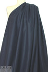 famous designer felted wool coating - navy melange