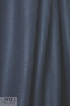 famous designer felted wool coating - navy melange