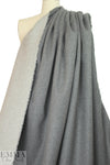 famous designer wool/cashmere doublecloth - grays