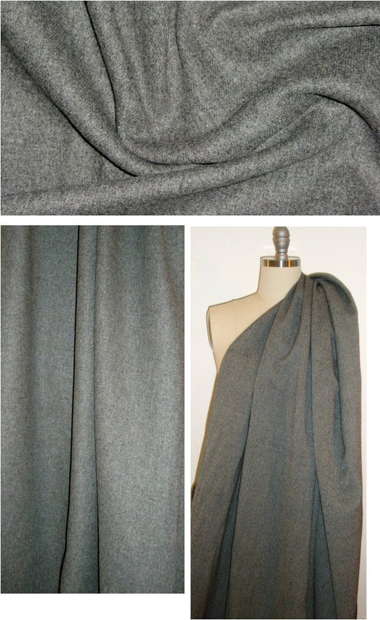 Italian virgin wool/cashmere woven - graphite