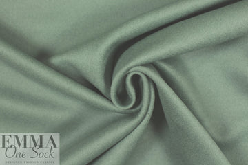 Italian wool/cashmere/angora coating - eucalyptus