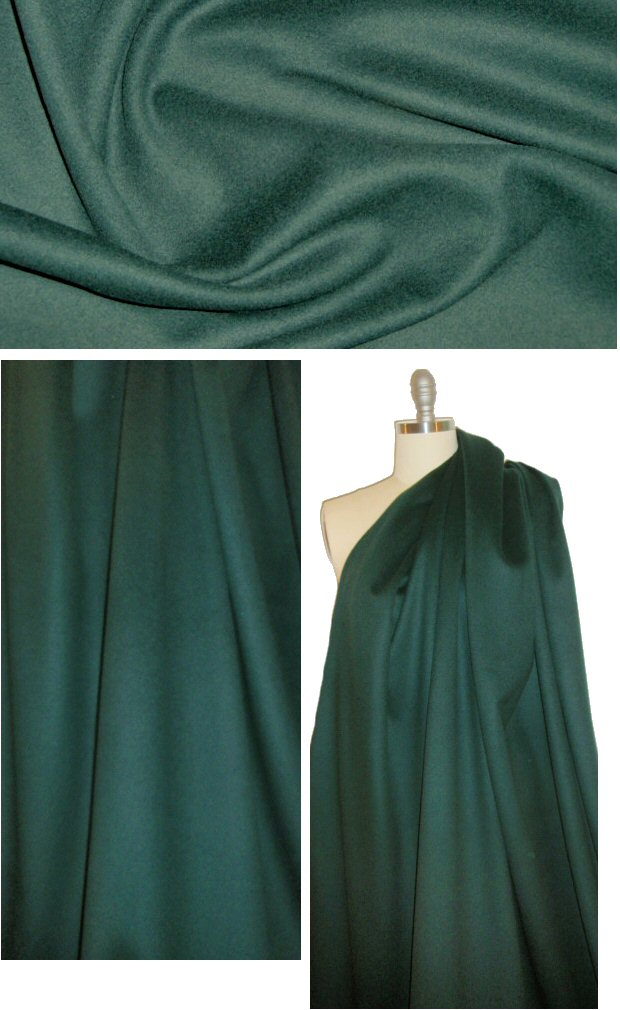 DKNY Italian wool/cashmere coating - forest