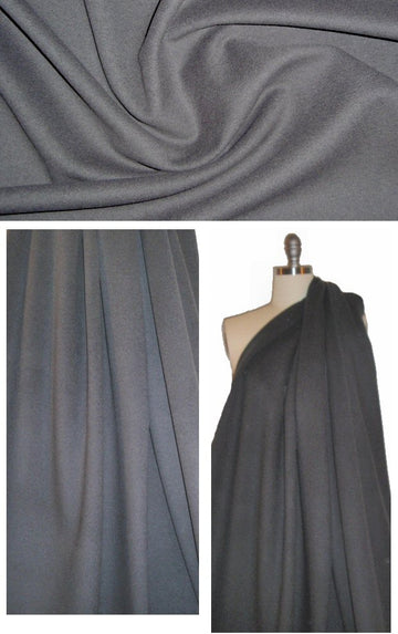 DKNY Italian wool/cashmere coating - rhino 1.5 yd