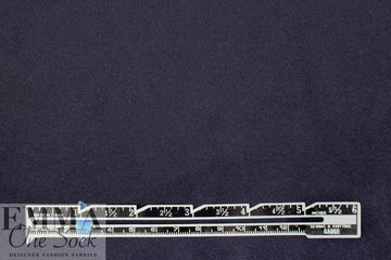 NY designer wool/cashmere woven coating - deep midnight