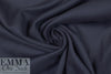 NY designer wool/cashmere woven coating - deep midnight