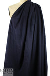 NY designer wool/cashmere woven coating - deep midnight