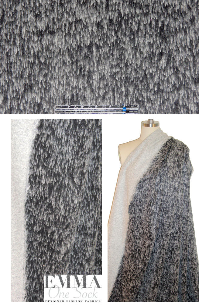 Italian wool/cashmere coating - gunmetal/vapor