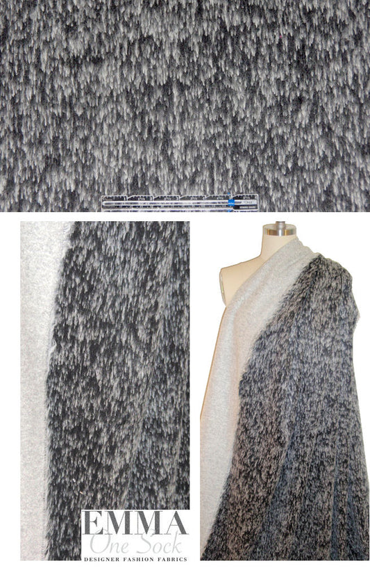 Italian wool/cashmere coating - gunmetal/vapor 2 yds