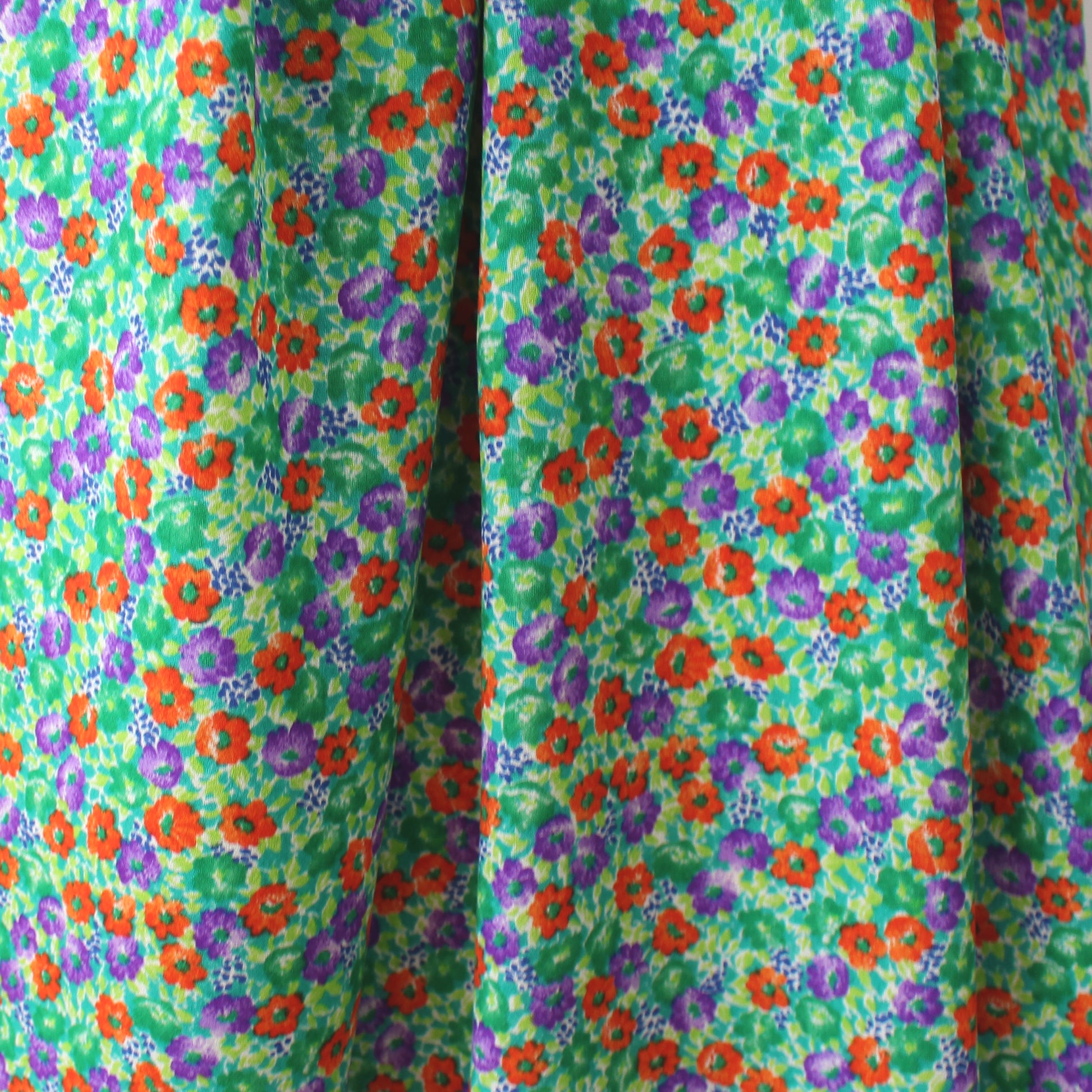Italian luxury 'floral bliss' wool crepe