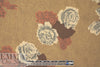 NY designer vintage earthy floral wool challis
