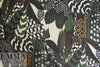 Italian printed wool/viscose gauze - garden graphic