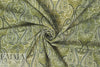 NY designer boa paisley medallion vintage wool challis