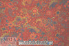 NY designer vintage fanciful floral wool challis