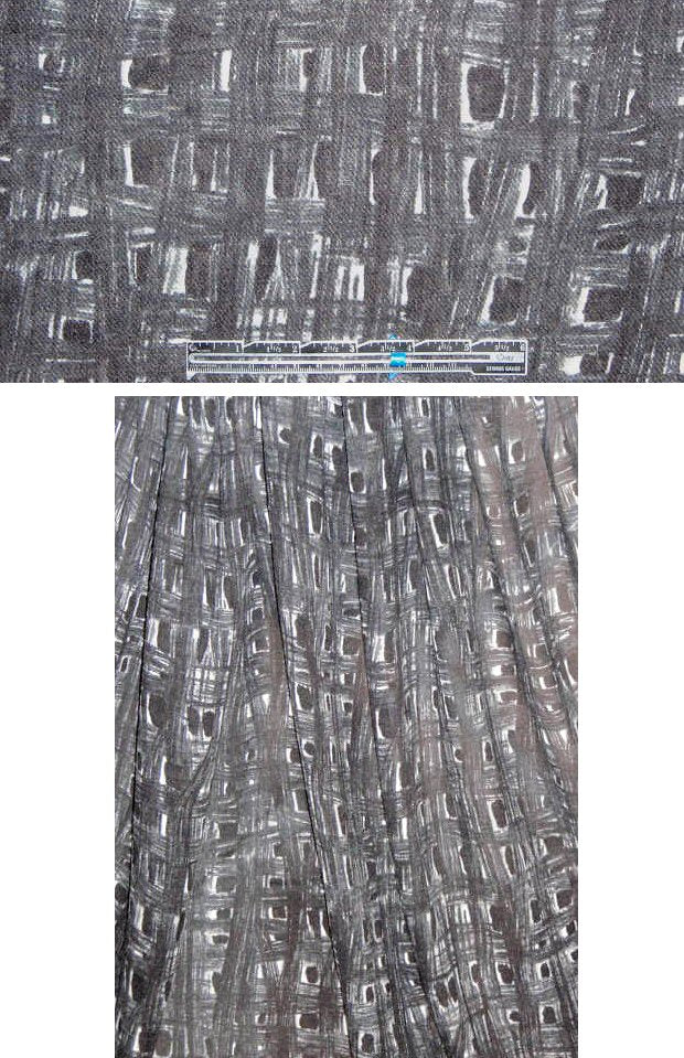 J. Crew visc/wool challis - 'urban crosshatch' 2.75 yds