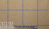 Italian wool blend blue/camel windowpane coating