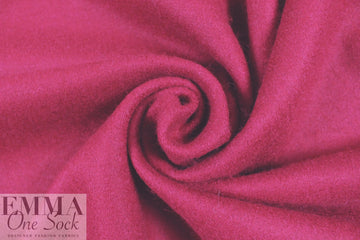 Italian raspberry boiled wool knit coating 2 yd