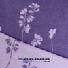 Italian 'lilac floral' doubleface brushed wool coating