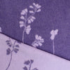 Italian 'lilac floral' doubleface brushed wool coating